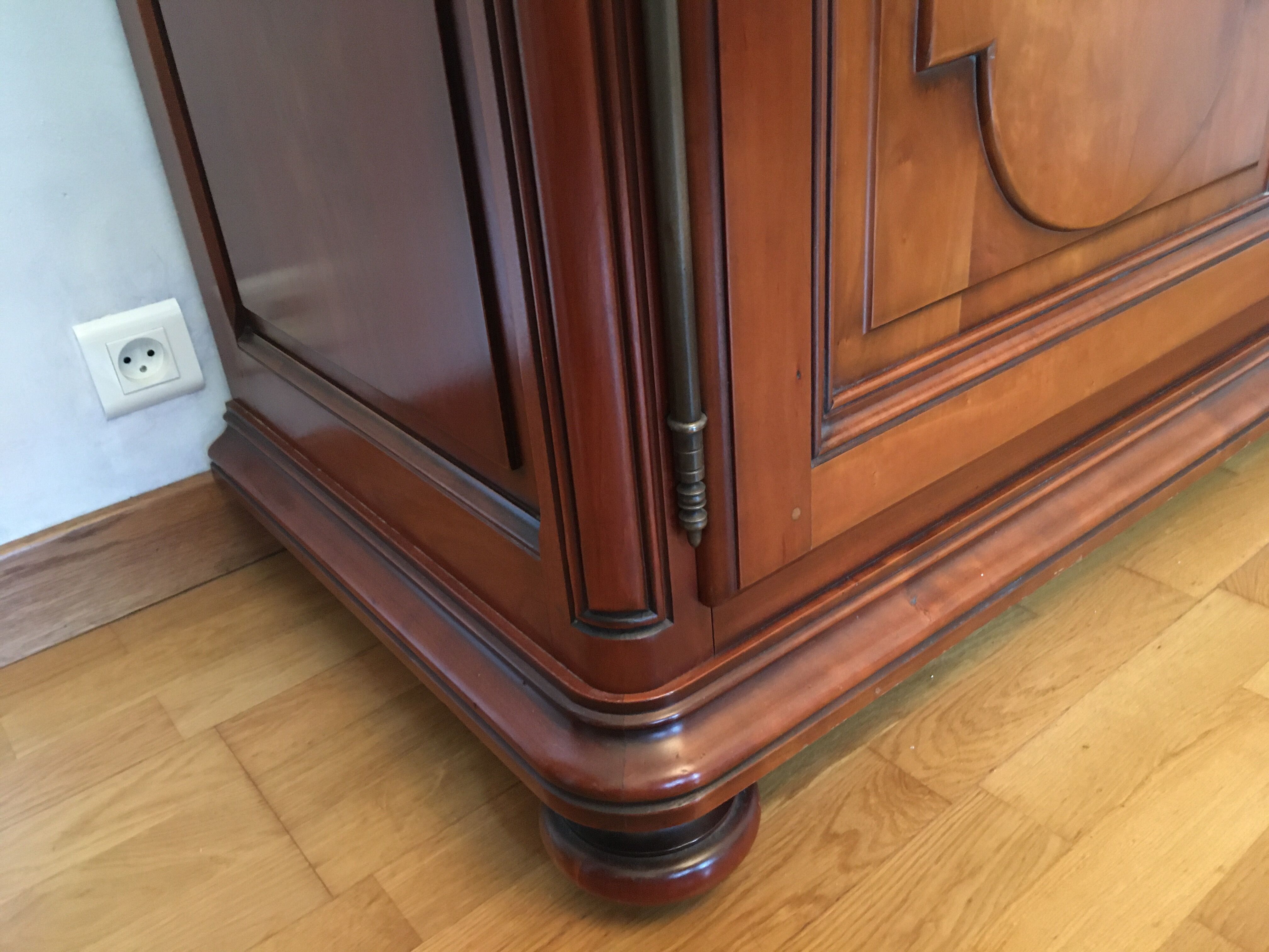 Solid cherry cabinet