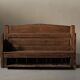 Folk art chest bench, Catalonia, 1800