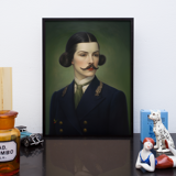 Old portrait - “Les moustachu-es” series