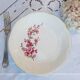 Old flat plates mismatched in earthenware