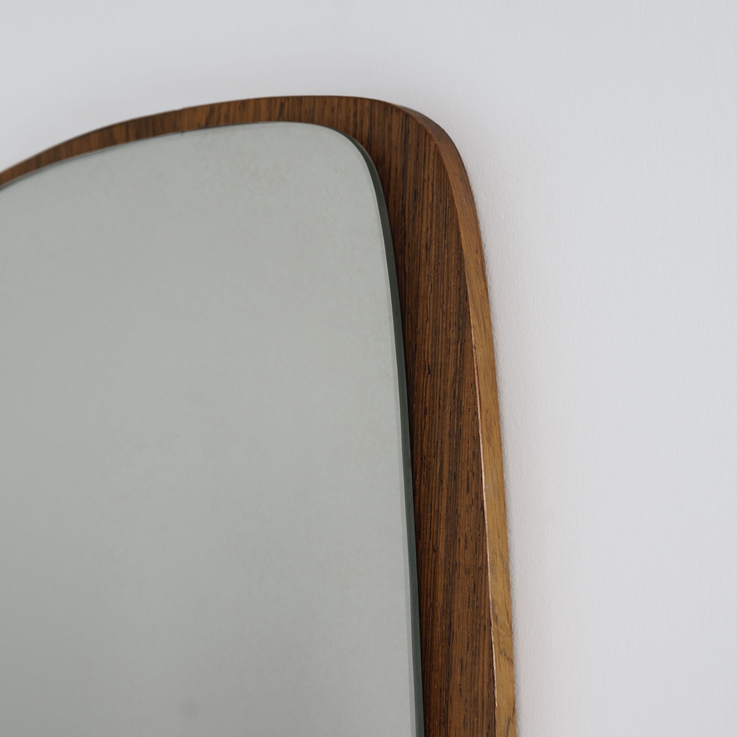 Danish wall mirror in teak, 1960s