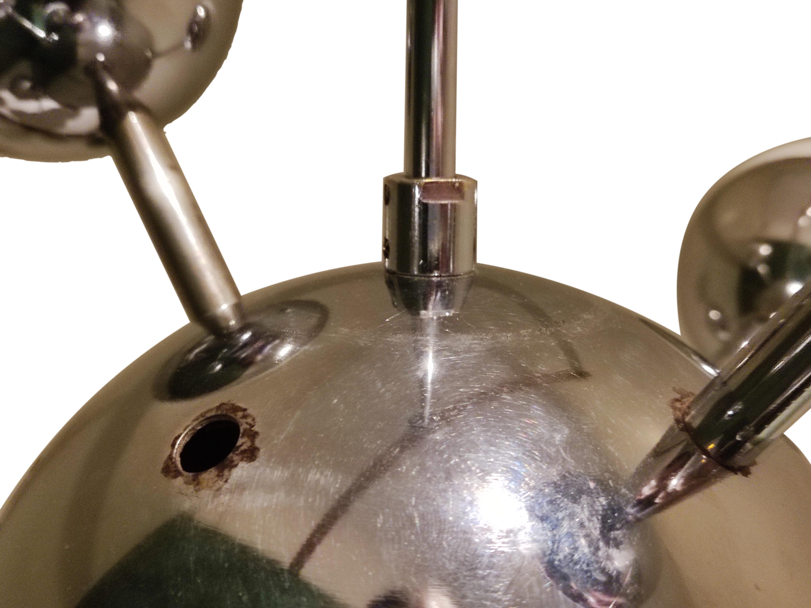 Sputnik chrome chandelier, 1960