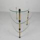 Etagere with 3 glass plates, kidney shape, 1950s
