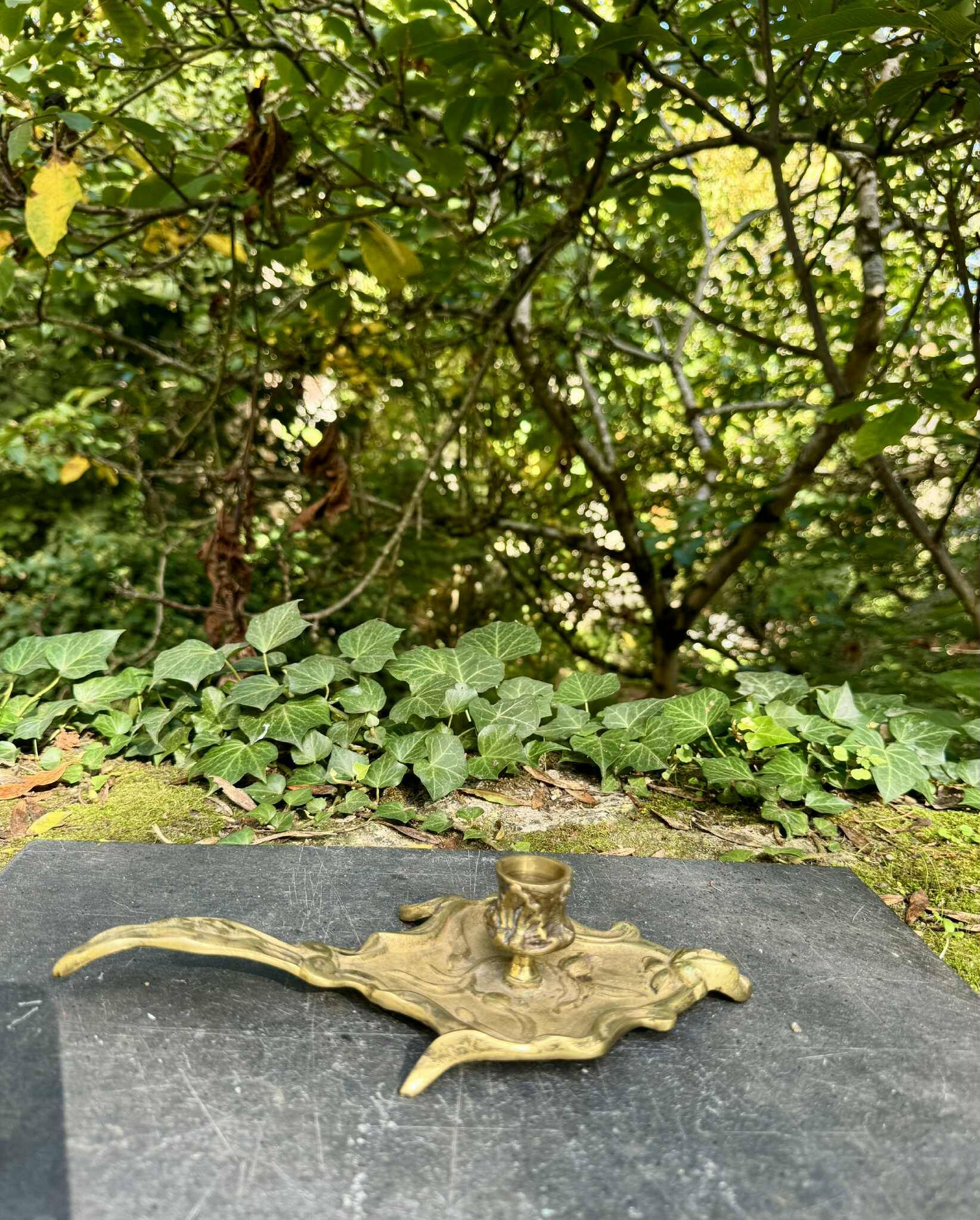 Brass candlestick from the Napoleon III era