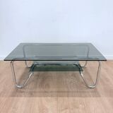 Smoked glass coffee table