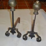 Wrought iron and brass channels