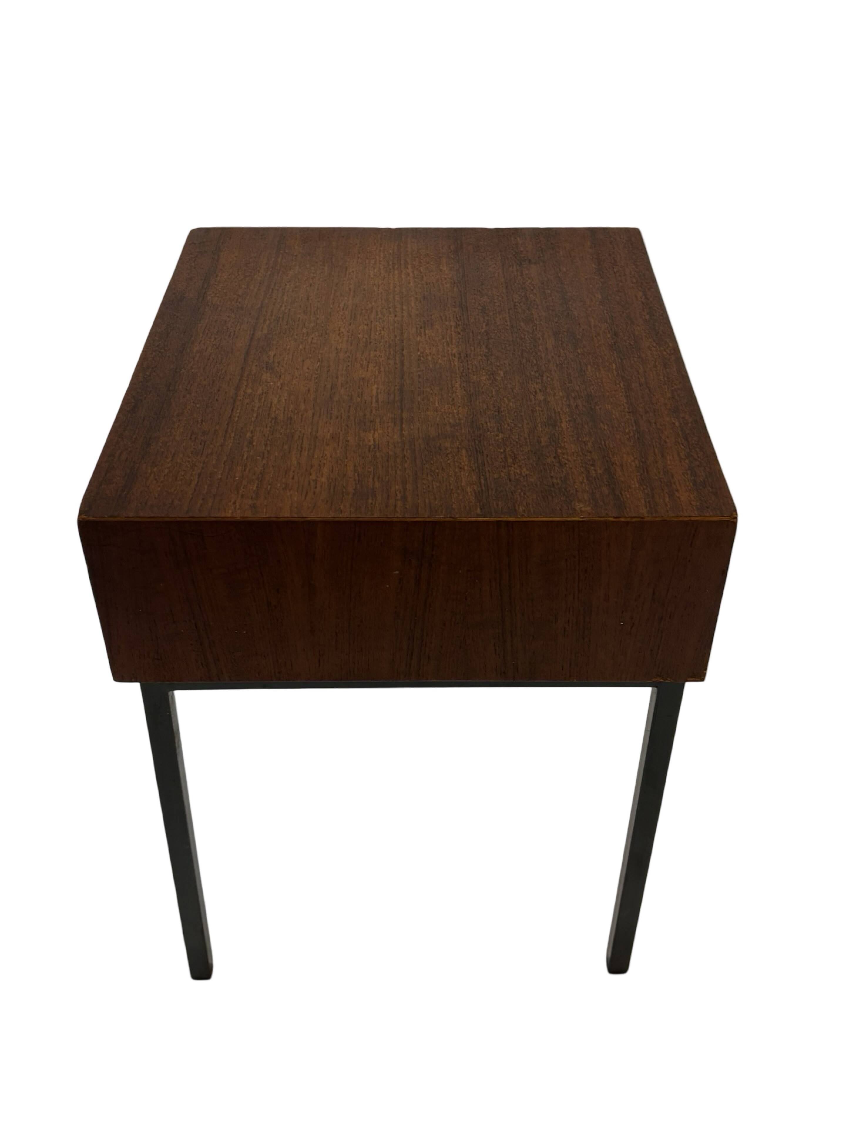 Vintage Pastoe bedside table side table 1960s teak veneer