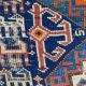 Pretty old Caucasian chirwan carpet of the 19th century  115x176cm