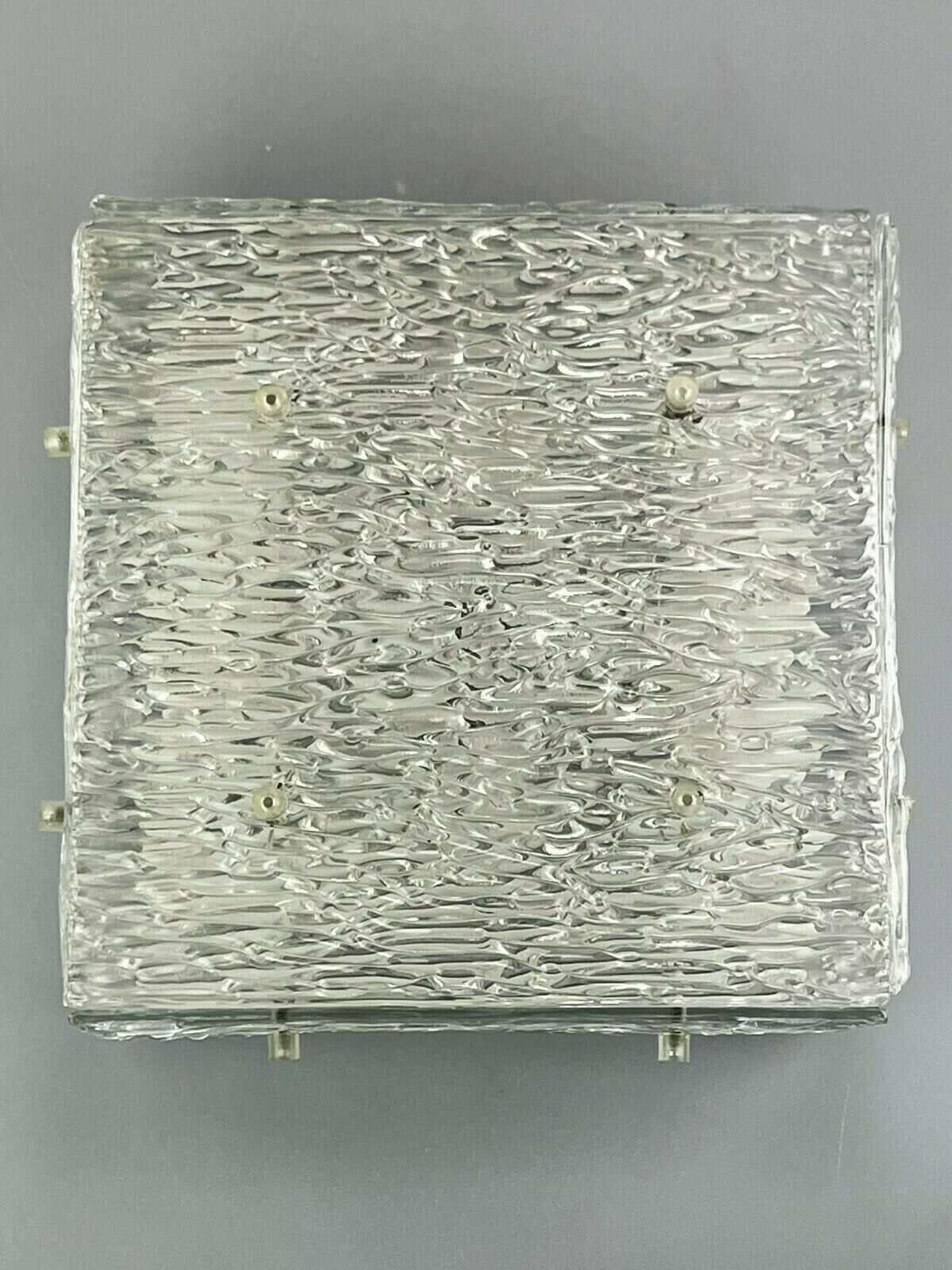 1960s lamp ceiling lamp Plafoniere Kalmar Franken Ice Glas Design