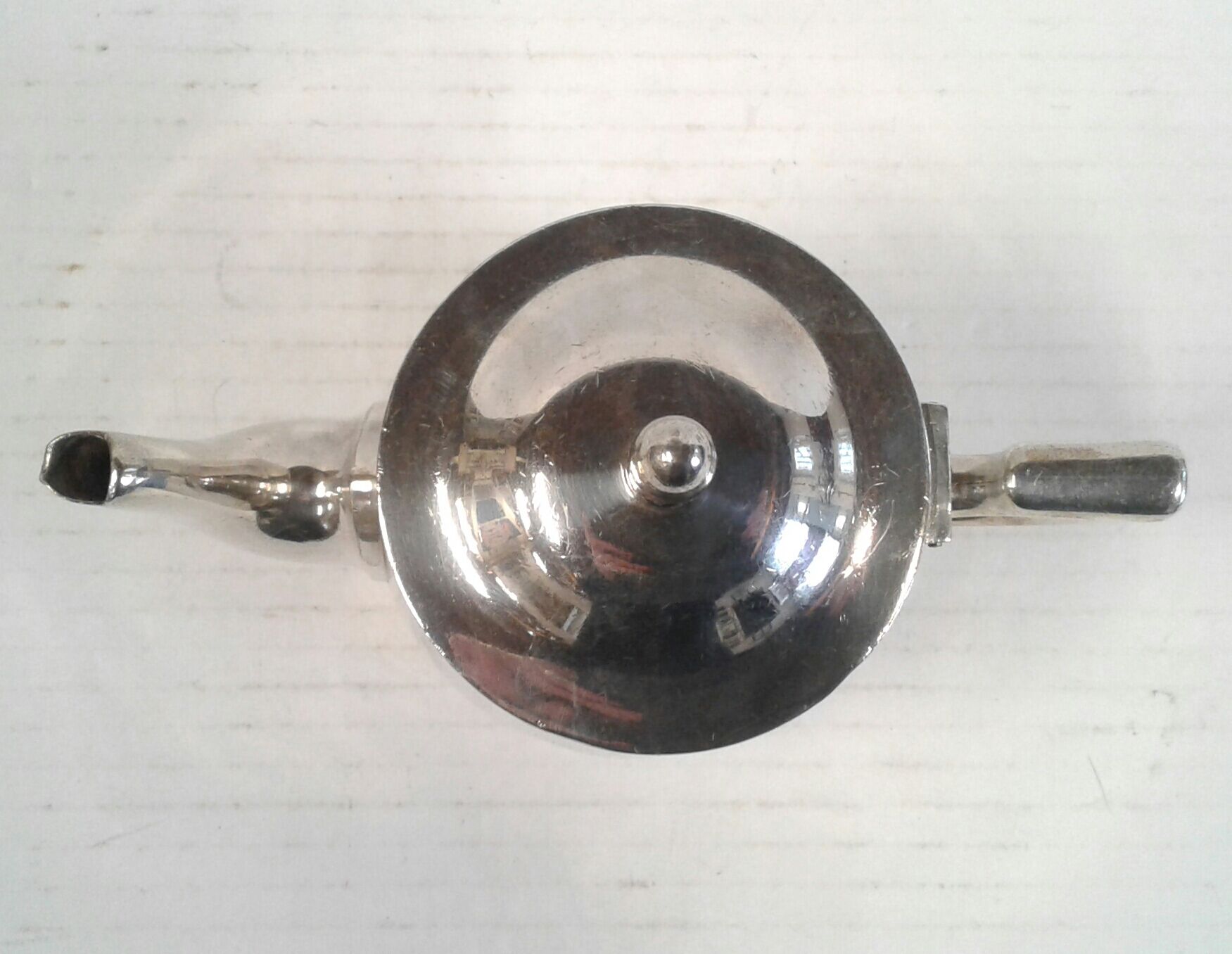 Vintage silver metala hotel teapot Diana Milano