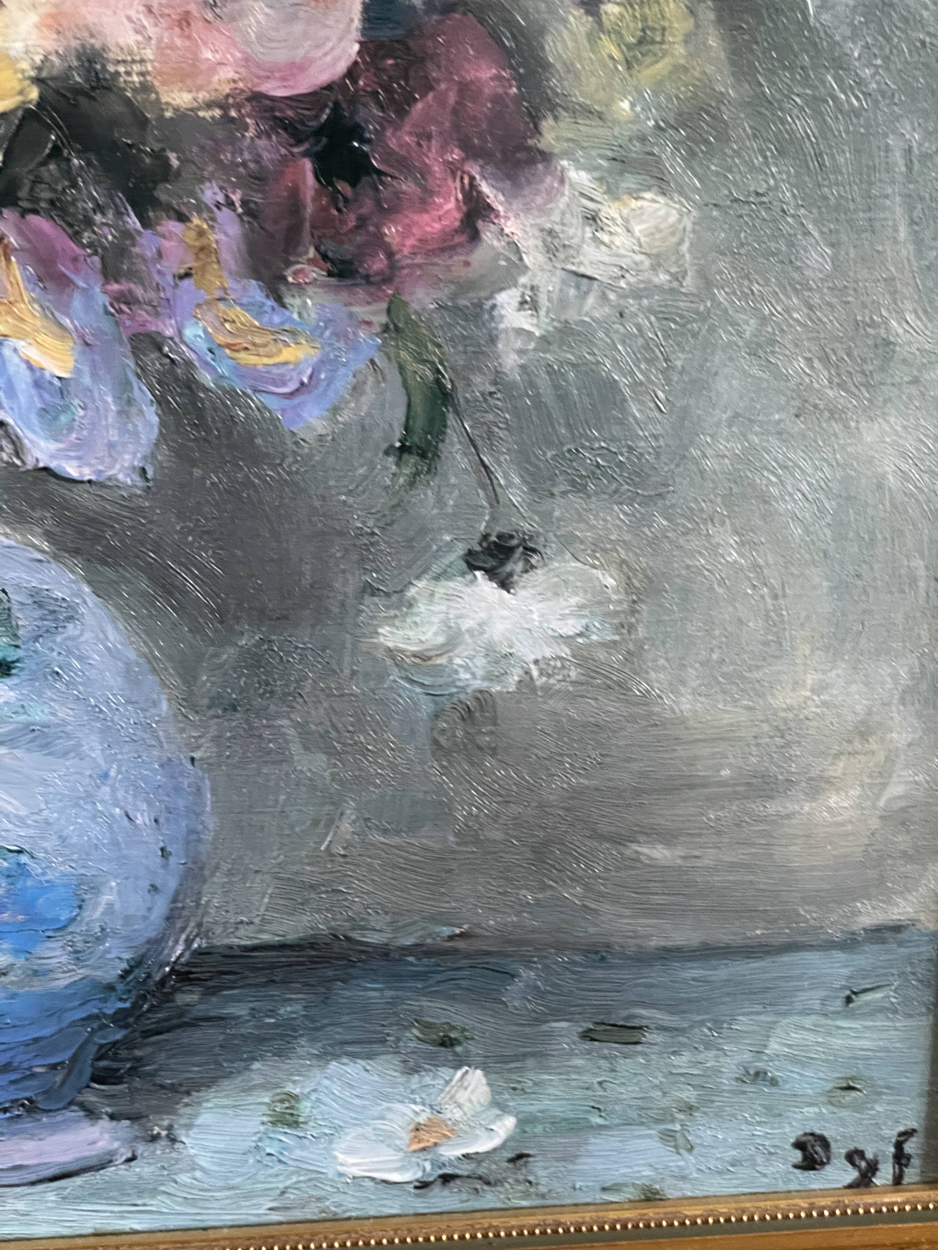 Painting bouquet of flowers