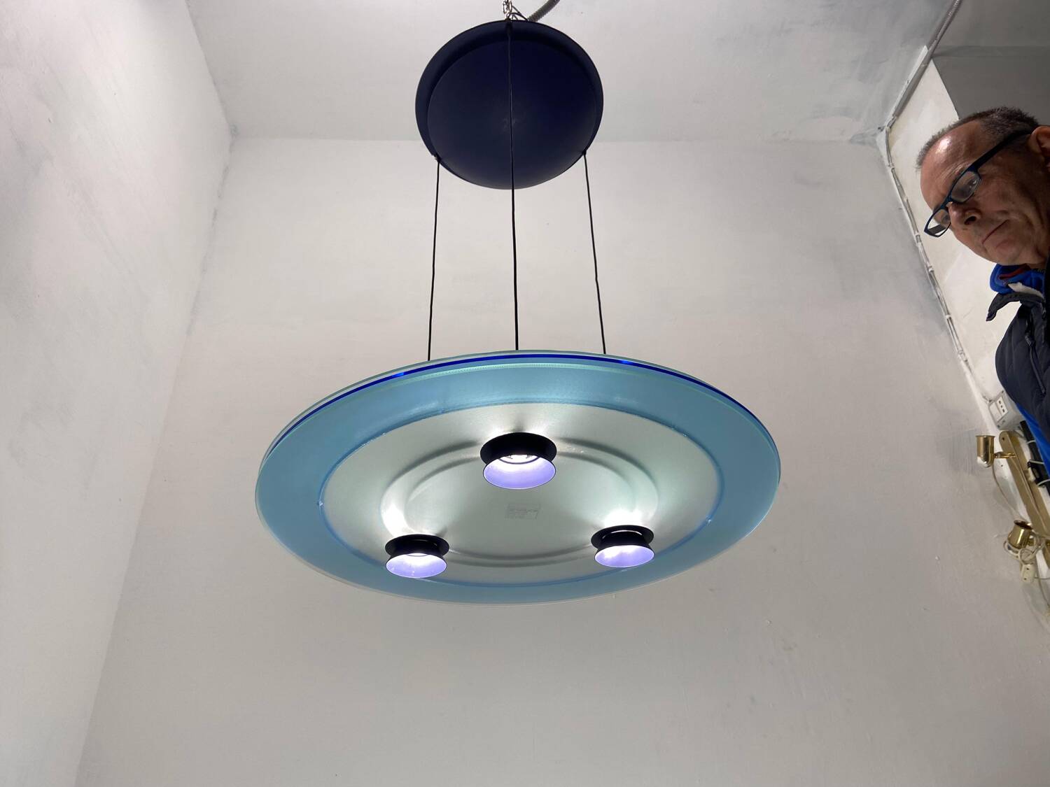 Aurora Light Pendant Arteluce 1980’s