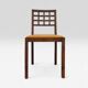 Solid oak chair, Victor Courtray, Art Deco, 1930