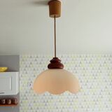 Vintage opaline pendant lamp