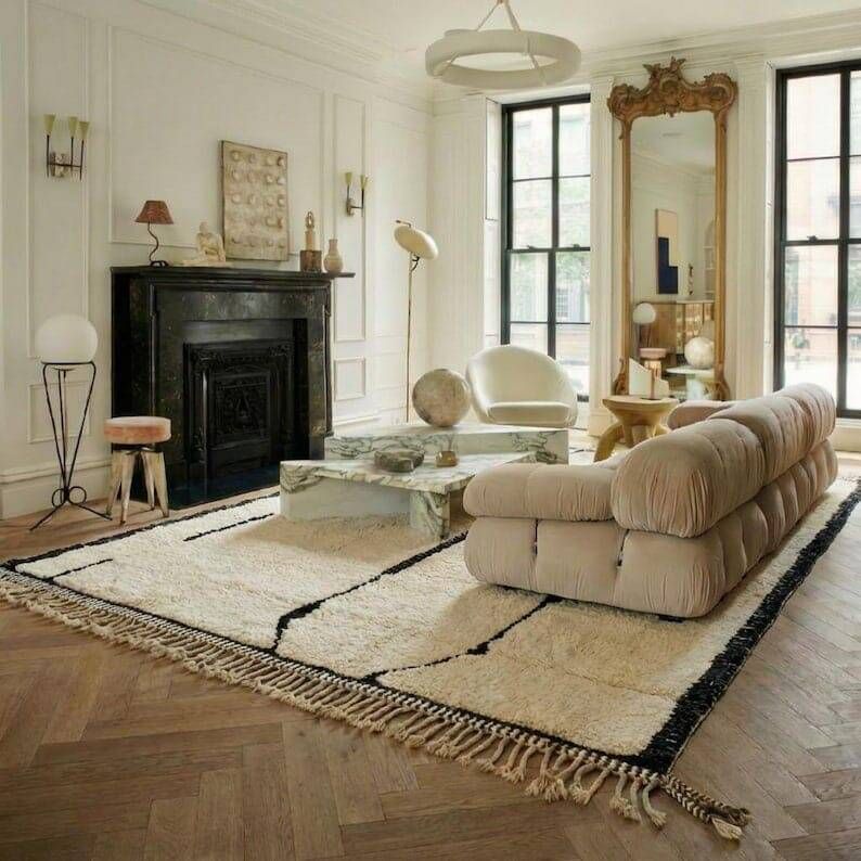 Handmade pure wool rug 100/200 cm
