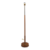 Lampadaire scandinave en teck et métal, Suède, 1960