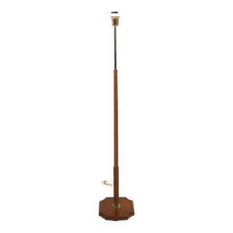 Scandinavian floor lamp in teak and metal, Sweden, 1960