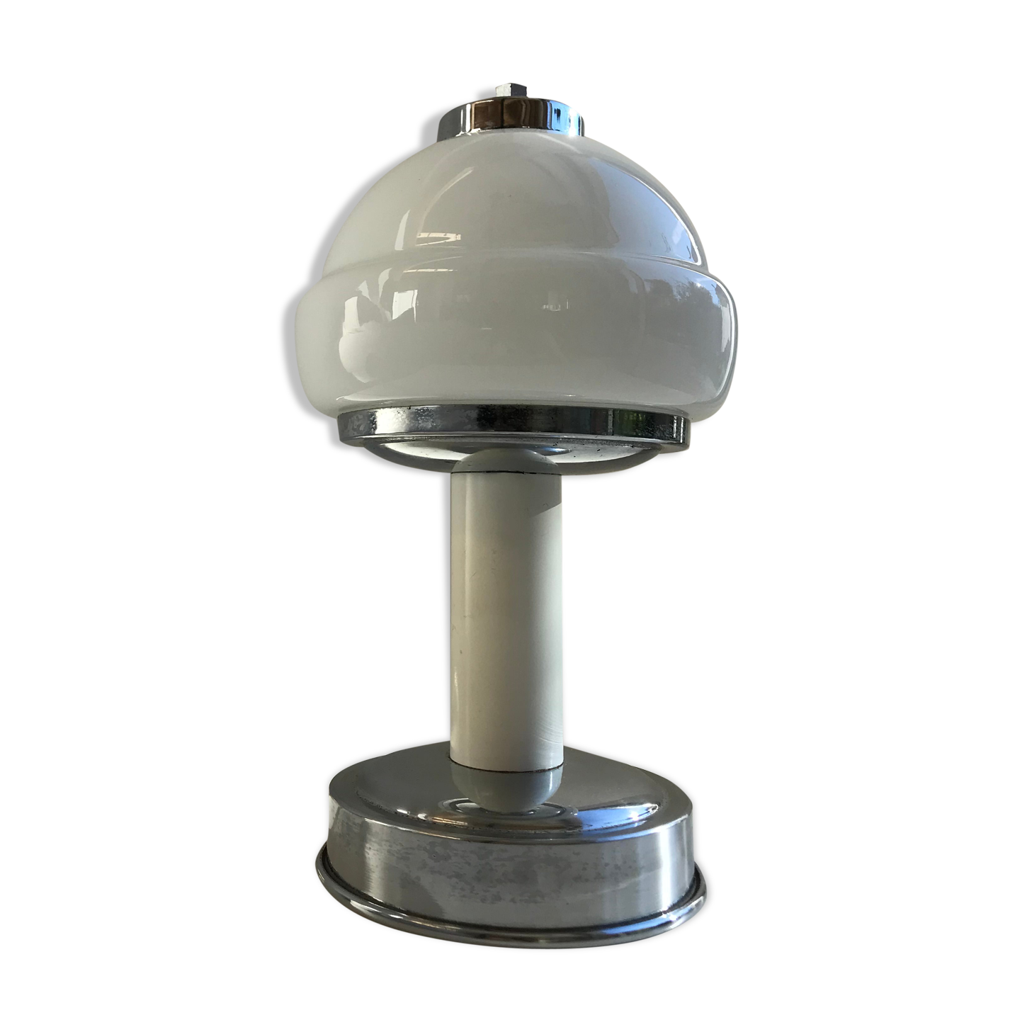 Vintage mushroom lamp in opaline arredalux