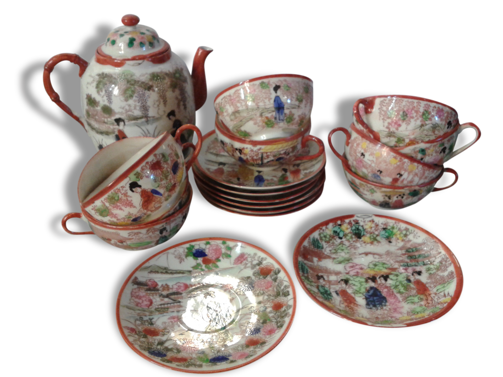 Service à The Chinois Porcelaine Fine