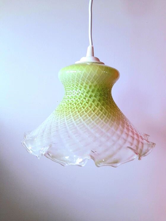 Suspension en verre teinté 1950