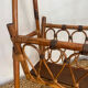 Bamboo and rattan magazine rack, 1960s