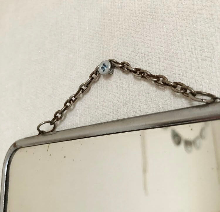 Vintage barber mirror