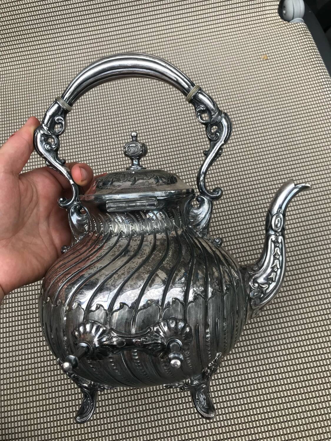 Vintage hallmarked silver teapot coffee pot