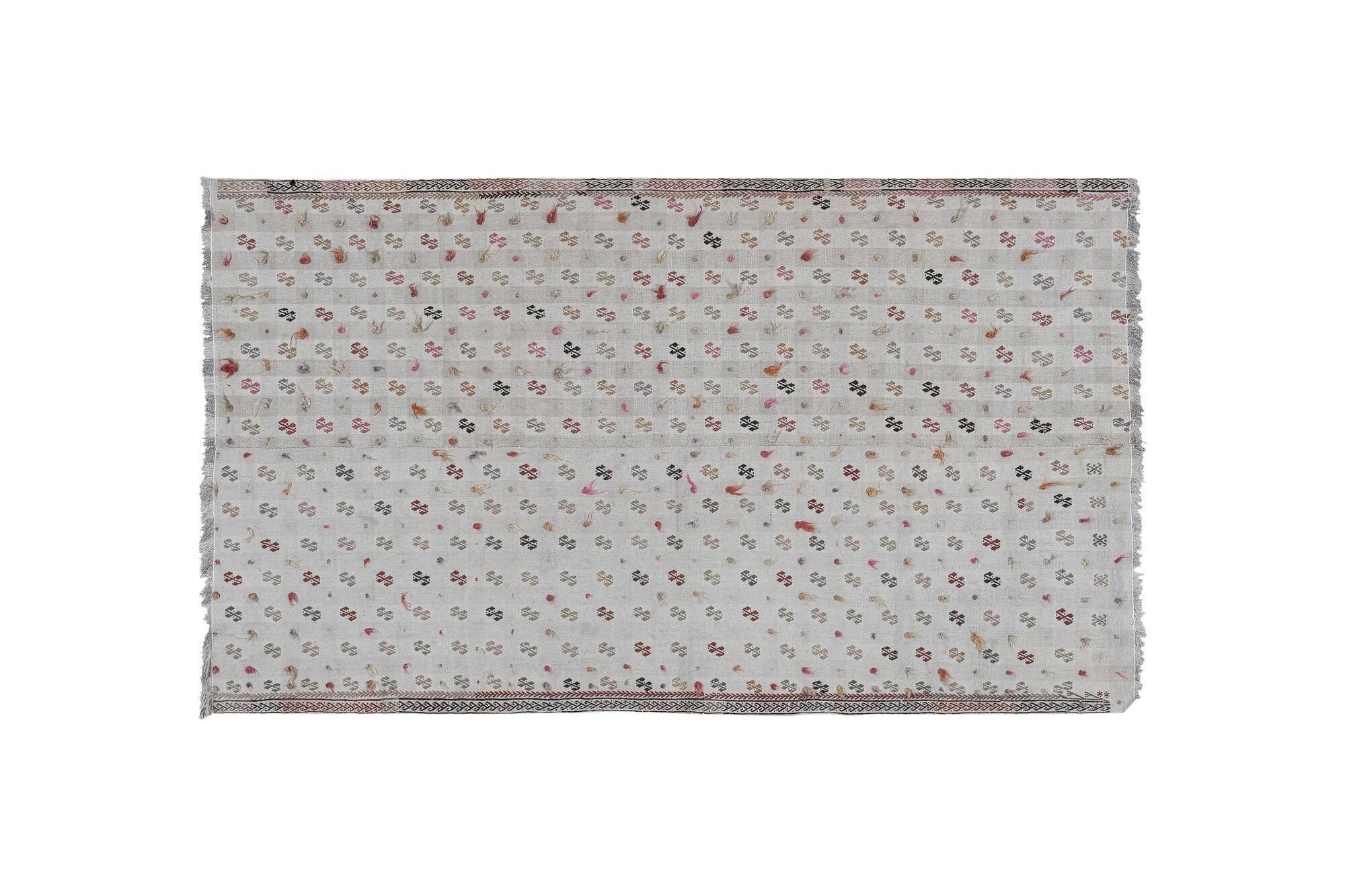 Kilim turc vintage tissé main 144x260 cm