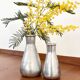 Duo vintage de vases chrome 1970