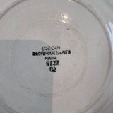 Set of four flat plates Sarreguemines Vosges