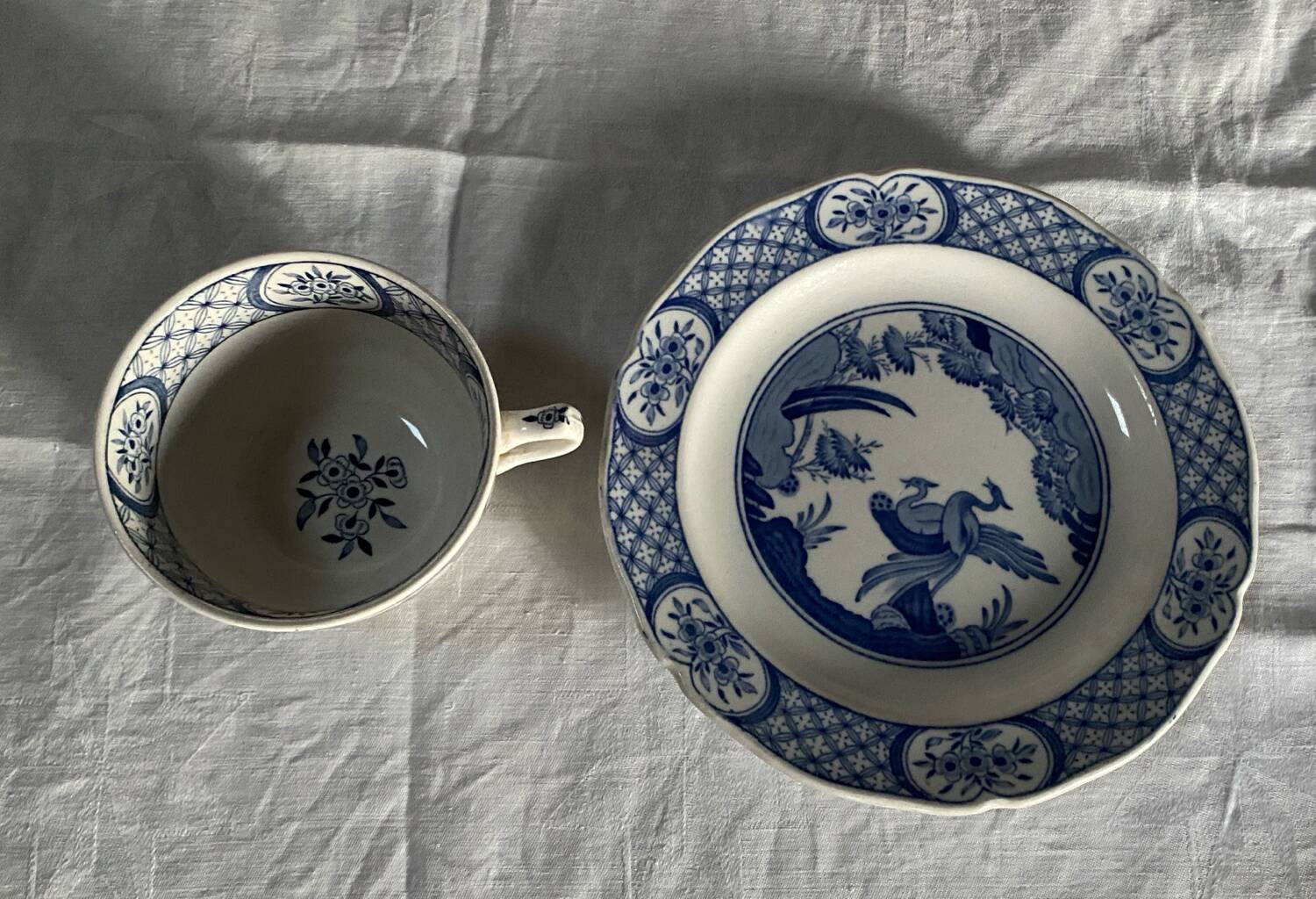 Vintage Old Chelsea Cup and Matching Plate
