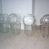 Pair of 2 old jam pots 500 ml