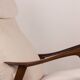 Large Scandinavian Teak Armchair with Ottomans by Folke Ohlsson for Westnofa 1960.
