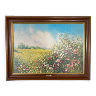 Peinture « La Prairie aux Fleurs » de Detlef Rhan