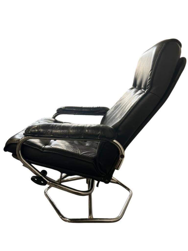 Vintage Danish leather lounge chair / armchair / single chair UNICO