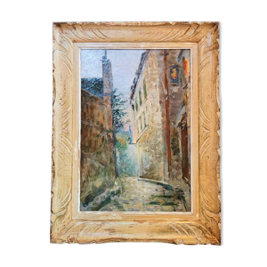 Ancien tableau Montmartre vintage