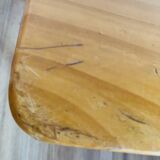 Pine and straw stool