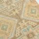 4x7 Soft Beige & Brown Oushak Vintage Rug 109x207Cm