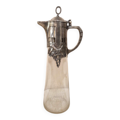 carafe Aiguière en cristal - Art nouveau