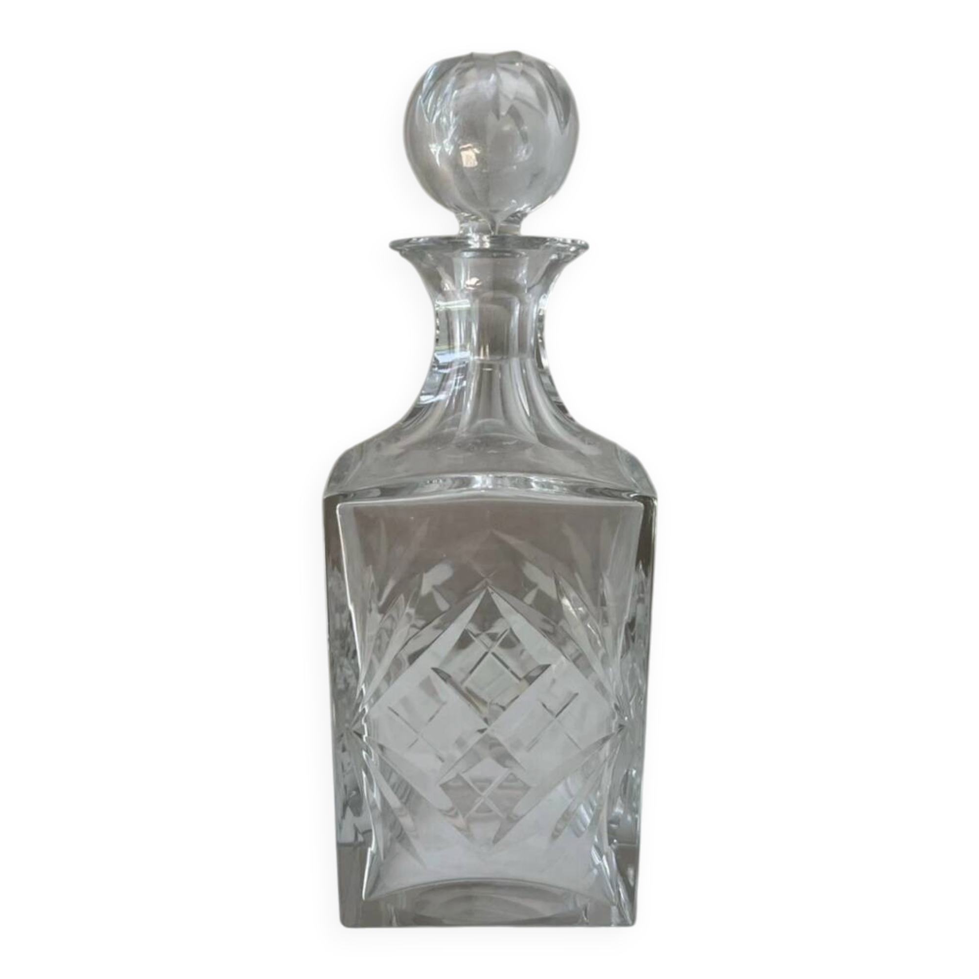 Beautiful Saint Louis Chantilly crystal whisky decanter