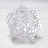 Pair of 1970s plexiglass candlesticks