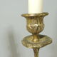 Pair of candle holders / golden brass / vintage / candelabra