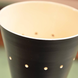 Pair of black diabolo wall light