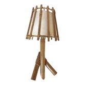Applique rotin vintage design annees 60