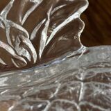 Vintage fruit service in moulded glass pineapple design.