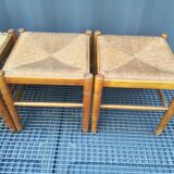 Suite of 4 mulched beech stools