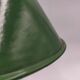 Old enamelled sheet metal lamp