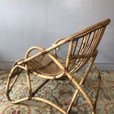 Rattan basket chair