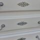 Commode 3 tiroirs style Louis XV blanc