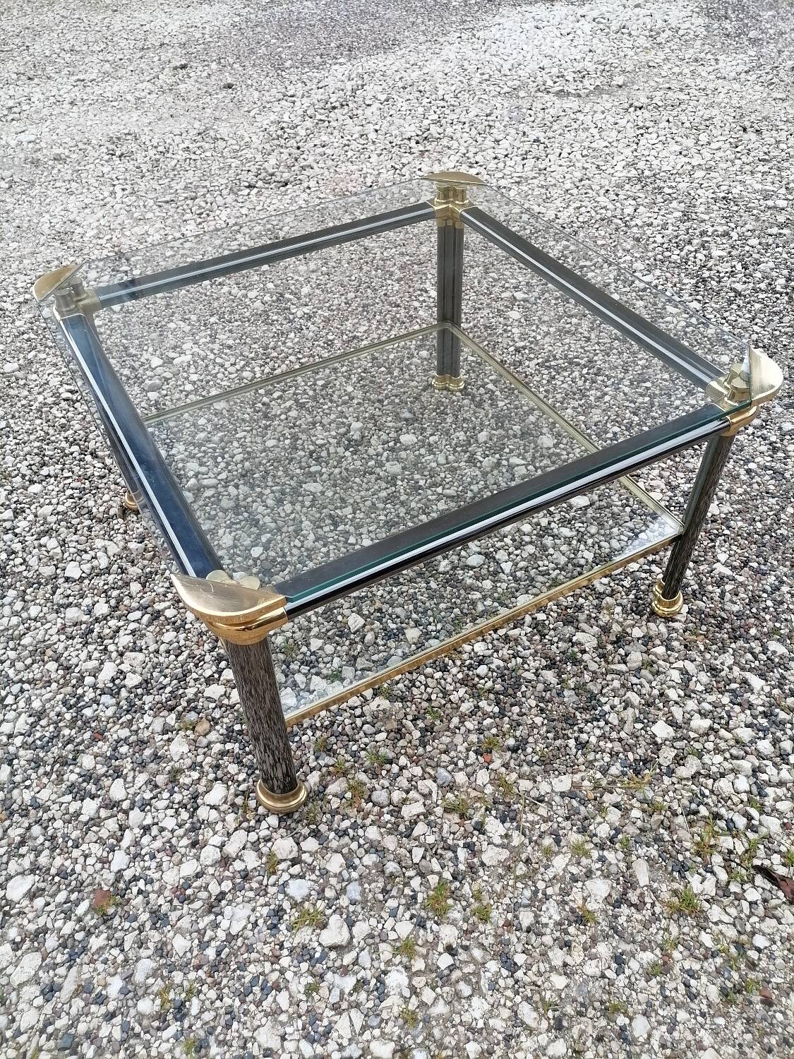 Square vintage coffee table.